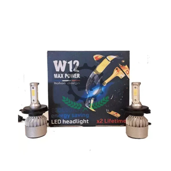 Led H4 S2 W12 MAX POWER 6500k 8000 lumen