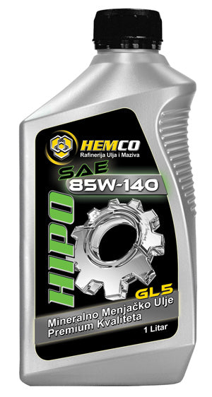 Hipo 85W-140 API GL-5 Hemco 10L