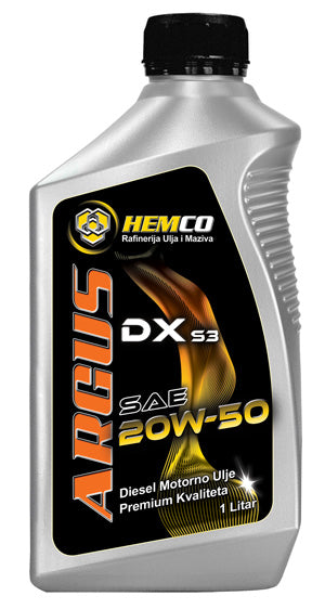 Argus DX S3 Sae 20W50 Hemco 10L